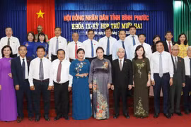Chủ tịch Quốc hội Nguyễn Thị Kim Ngân với các đại biểu dự kỳ họp. (Ảnh: Trọng Đức/TTXVN)