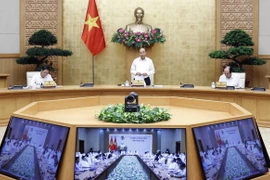 Thủ tướng Nguyễn Xuân Phúc phát biểu tại cuộc làm việc. (Ảnh: Thống Nhất/TTXVN)