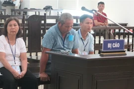 Các bị cáo tại phiên xét xử. (Ảnh: Doãn Tấn/TTXVN)