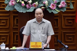 Thủ tướng Nguyễn Xuân Phúc phát biểu. (Ảnh: Thống Nhất/TTXVN)