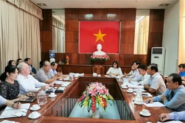 Quang cảnh buổi làm việc. (Ảnh: Thanh Liêm/TTXVN)