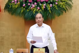 Thủ tướng Nguyễn Xuân Phúc phát biểu. (Ảnh: Thống Nhất/TTXVN)