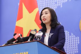 Người phát ngôn Bộ Ngoại giao Lê Thị Thu Hằng. (Ảnh: Lâm Khánh/TTXVN)