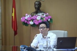  Phó Thủ tướng Vũ Đức Đam, Trưởng Ban chỉ đạo Quốc gia phòng, chống dịch COVID-19 phát biểu chỉ đạo tại cuộc họp. (Ảnh: Danh Lam/TTXVN)
