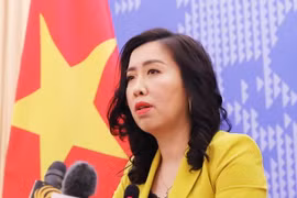 Người phát ngôn Bộ Ngoại giao Lê Thị Thu Hằng. (Ảnh: Lâm Khánh/TTXVN)