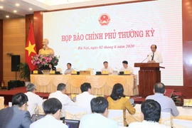 Quang cảnh cuộc họp báo. (Ảnh: Doãn Tấn/TTXVN)