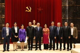 Các đại biểu tại buổi tiếp. (Ảnh: Văn Điệp/TTXVN)