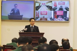 Phó Thủ tướng Vũ Đức Đam phát biểu. (Ảnh: TTXVN)