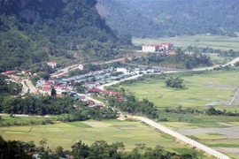 Một góc xã vùng cao Lăng Can, huyện Lâm Bình, tỉnh Tuyên Quang. (Ảnh: Quang Đán/TTXVN)