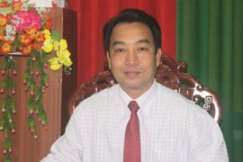 Tân Chủ tịch Ủy ban Nhân dân tỉnh Vĩnh Long Lữ Quang Ngời phát biểu nhận nhiệm vụ. (Ảnh: Phạm Minh Tuấn/TTXVN)