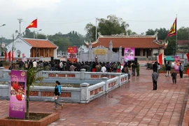 Một góc công trình phục hồi miếu Lãi Lèn giai đoạn 2. (Ảnh: Trung Kiên/TTXVN)