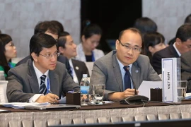 Đại biểu Việt Nam phát biểu tại Hội nghị. (Ảnh: Doãn Tấn/TTXVN)