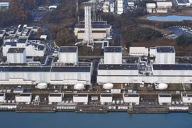 Toàn cảnh nhà máy điện hạt nhân Fukushima Daiichi. (Nguồn: Kyodo/TTXVN)