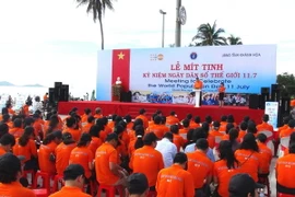 Míttinh kỷ niệm Ngày Dân số Thế giới 11/7 tại Khánh Hòa 