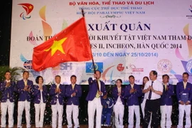 Lễ xuất quân đoàn thể thao người khuyết tật dự Asian Para Games 2