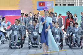 Lễ Thượng cờ của Đoàn Thể thao Việt Nam tại Asian Para Games 