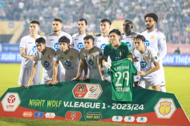 Thép Xanh Nam Định đang 'bay cao' tại V-League 2023/24. (Ảnh: Việt Anh/Vietnam+)
