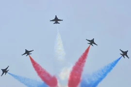 Máy bay siêu thanh T-50 của Hàn Quốc. (Nguồn: AFP/TTXVN)