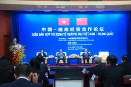 Phó Thủ tướng Nguyễn Xuân Phúc tại Diễn đàn. (Ảnh: Hải Yến/TTXVN)