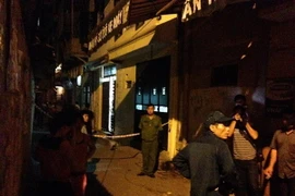 Hiện trường vụ nổ. (Ảnh: PV/Vietnam+)