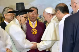 Giáo hoàng Francis kêu gọi hai miền Triều Tiên thống nhất