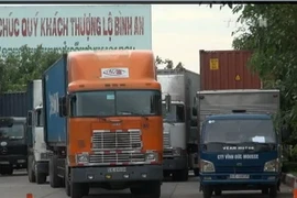 Không còn ùn tắc phương tiện vận tải tại cửa khẩu Mộc Bài