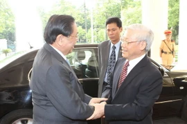 Tổng Bí thư, Chủ tịch nước và Đoàn cấp cao Lào thăm Việt Nam