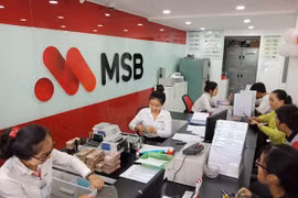 Giao dịch tại MSB. (Ảnh: CTV/Vietnam+)
