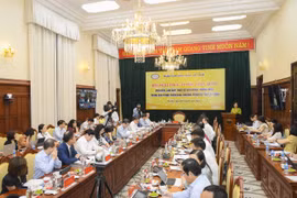Thống đốc NHNN Nguyễn Thị Hồng phát biểu tại hội nghị. (Ảnh: Vietnam+)