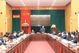 Toàn cảnh buổi làm việc. (Ảnh: Vietnam+)
