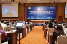 Thống đốc Ngân hàng Nhà nước Nguyễn Thị Hồng phát biểu tại hội nghị. (Ảnh: Vietnam+)