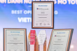 4 giải thưởng uy tín do The Asian Banker trao tặng VietinBank. (Ảnh: Vietnam+)