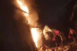 Hiện trường vụ cháy. (Ảnh: Tuổi Trẻ)