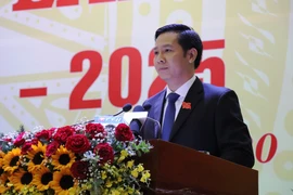 Đồng chí Nguyễn Thành Tâm tái đắc cử Bí thư Tỉnh ủy Tây Ninh khóa XI, nhiệm kỳ 2020-2025. (Ảnh: Lê Đức Hoảnh/TTXVN)