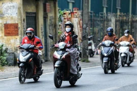 Trời rét đậm, rét hại. (Ảnh: Thành Đạt/TTXVN)