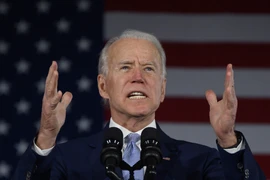 Cựu Phó Tổng thống Joe Biden trong chiến dịch vận động tranh cử tại Columbia, South Carolina, Mỹ, ngày 29/2/2020. (Ảnh: AFP/ TTXVN)