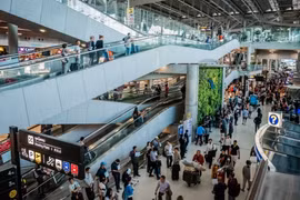Sân bay Suvarnabhumi ở Thái Lan. (Ảnh: Traveller)