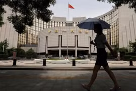 Quang cảnh bên ngoài Ngân hàng Nhân dân Trung Quốc. (Ảnh: CryptoNews)
