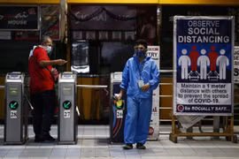 Philippines lao đao giữa dịch COVID-19. (Ảnh: The Straits Times)