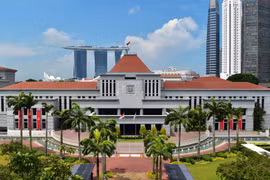 Bên ngoài tòa nhà Quốc hội Singapore. (Ảnh: Parliament of Singapore)