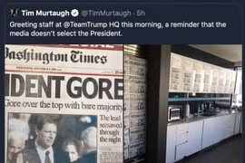 Dòng tweet của đại diện chiến dịch của Tổng thống Mỹ Donald Trump. (Ảnh: Twitter)