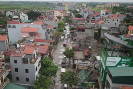 Đoạn đường nhìn từ trên cao. (Ảnh: PV/TTXVN)