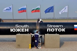 Các công nhân làm việc tại đoạn đường ống dẫn khí đốt Dòng chảy Phương Nam qua Bulgaria ngày 31/11/2013. (Nguồn: AFP/TTXVN)