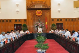 Phiên họp toàn thể lần thứ 5 Ủy ban Quốc gia về APEC 2017. (Ảnh: Nguyễn Khang/TTXVN)