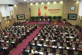 Các đại biểu tham dự kỳ họp thứ nhất HĐND thành phố Hà Nội. (Ảnh: Nguyễn Văn Cảnh/TTXVN)