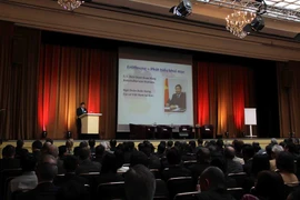 Các đại biểu tham dự phiên thảo luận. (Ảnh: Đức Chung/CQTT TTXVN tại Đức)