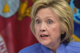 Bà Hillary Clinton phát biểu tại Hampton, Virginia ngày 15/6. (Nguồn: AFP/TTXVN)