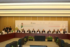 Toàn cảnh hội nghị thành lập Ủy ban thường trực Mexico-châu Á-Thái Bình Dương (CEMAP) của CONAGO ngày 17/6 tại Mexico City. (Ảnh: Việt Hòa/Vietnam+)