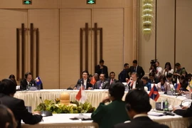 Quang cảnh Hội nghị đặc biệt Bộ trưởng Ngoại giao ASEAN-Trung Quốc. (Ảnh: Hải Yến/TTXVN)