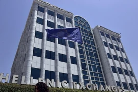 Trụ sở Ngân hàng Trung ương Hy Lạp tại Athens ngày 15/6. (Nguồn: AFP/TTXVN)